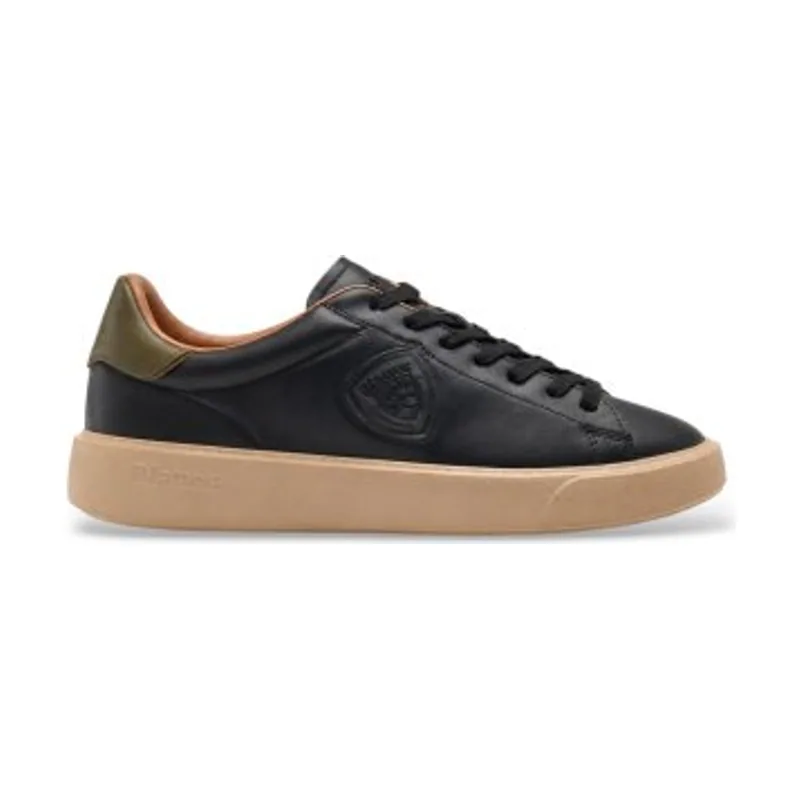 Blauer Zapatillas de piel Buck14 F6BUCK14