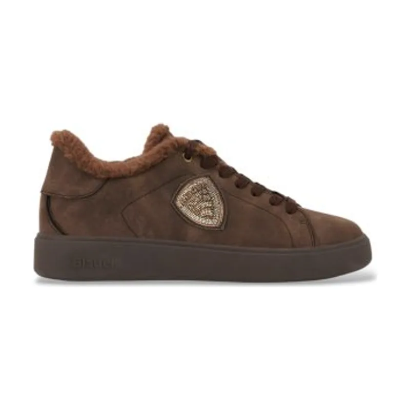 Blauer Zapatillas Victory de piel F6VICTORY01