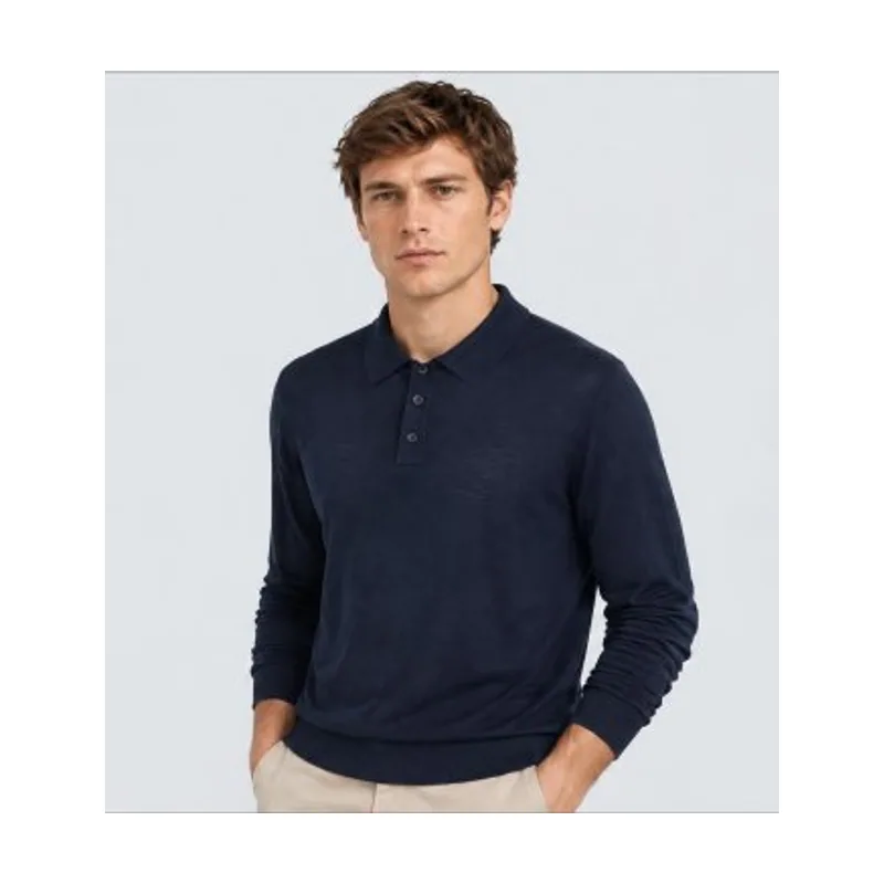 Michael Kors Polo Core Merino Azul Medianoche CF260727AP