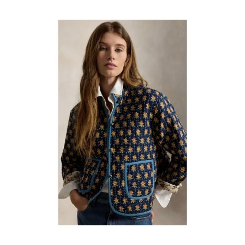 Chaqueta reversible acolchada de algodón 211B17289001