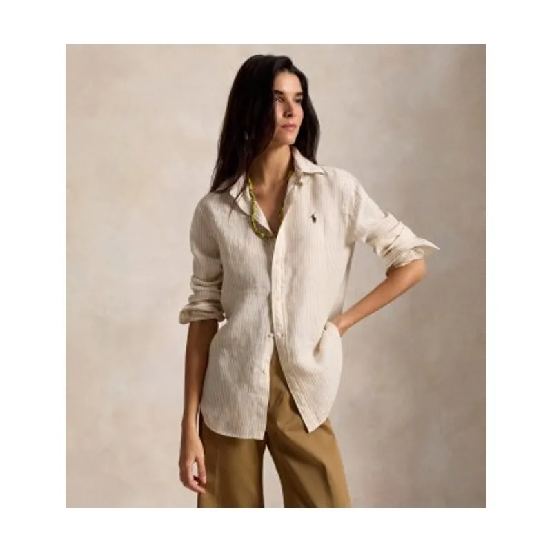 Polo Ralph Lauren Camisa de lino Classic Fit con rayas 211A96158010