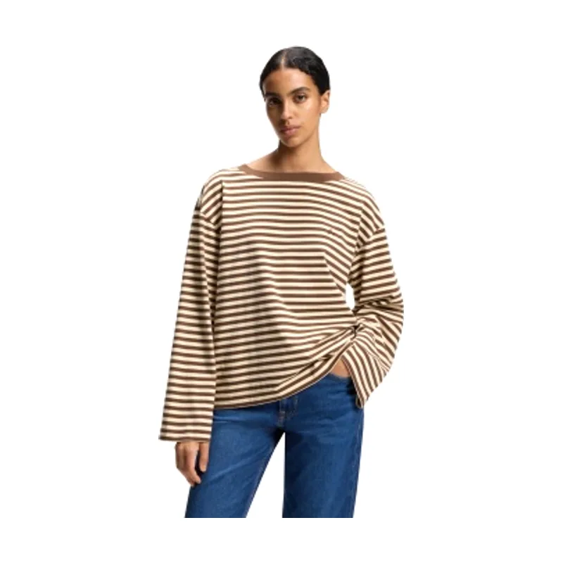 Boss Camiseta de manga larga Ewa Stripe 50569012