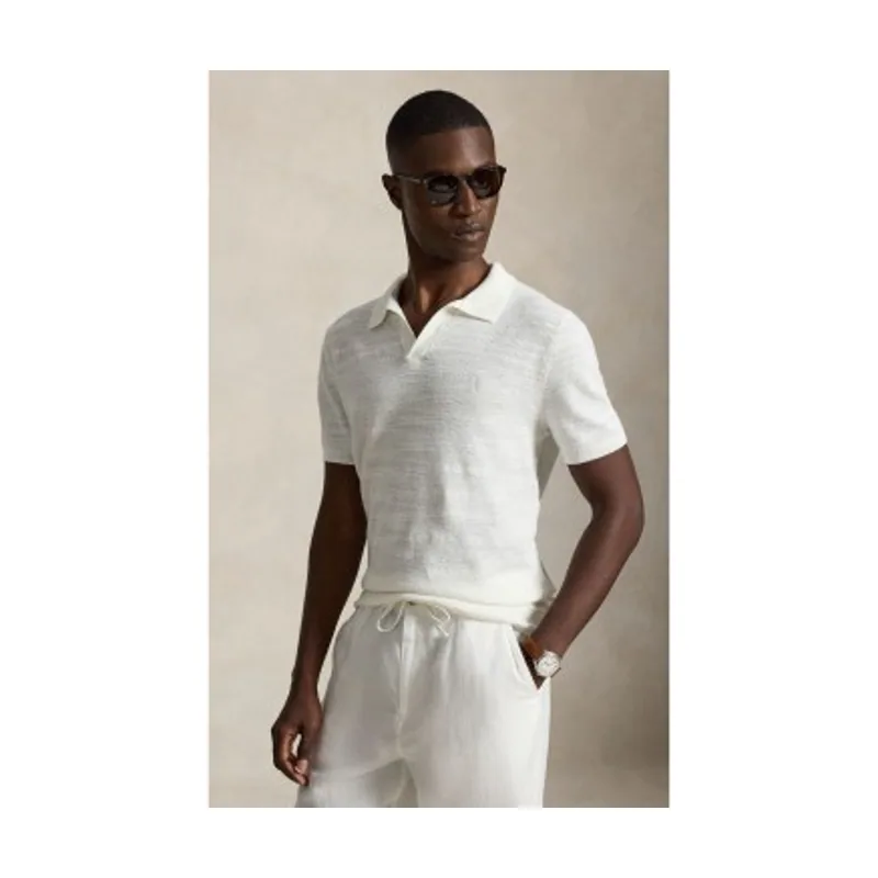 Polo Ralph Lauren Jersey de algodón y lino con textura 710B13891006