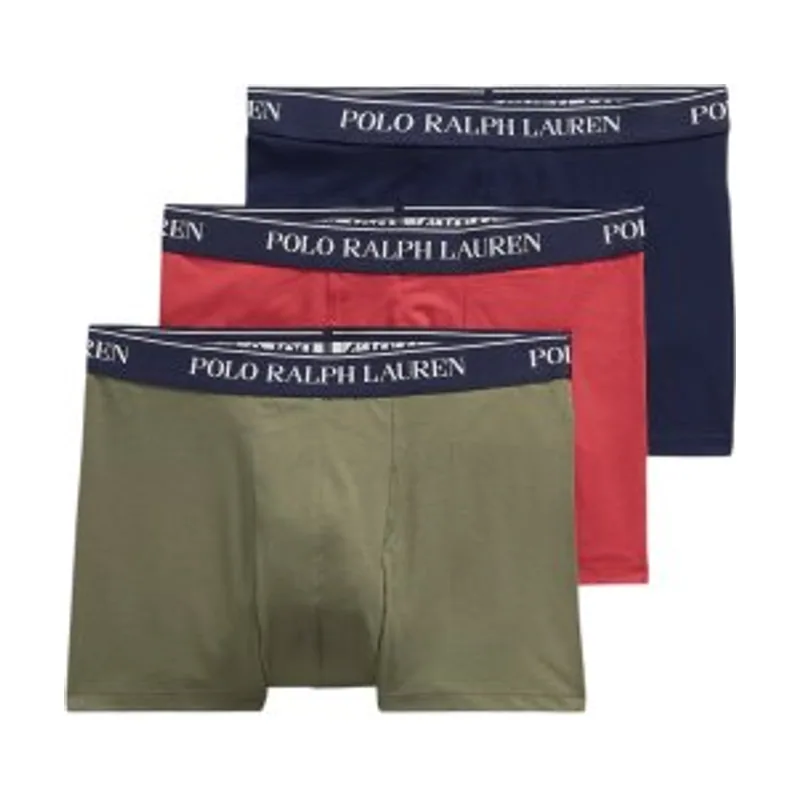 Polo Ralph Lauren Set 3 calzoncillos bóxer de algodón elástico 714830299218