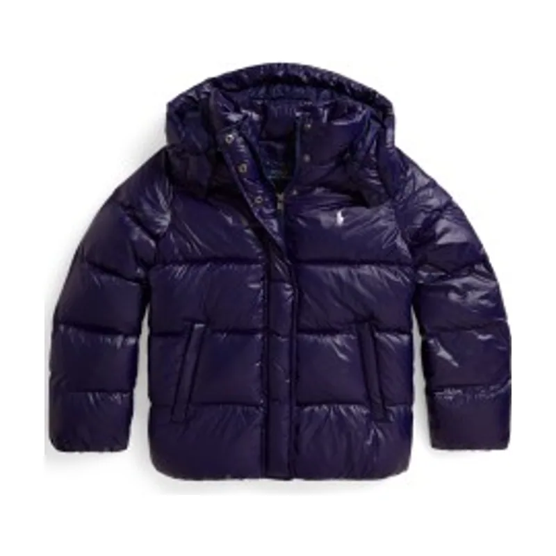 Chaqueta brillante de plumón con capucha 313B29175001