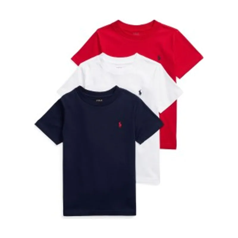Polo Ralph Lauren Set 3 camisetas de punto de algodón 322884456001