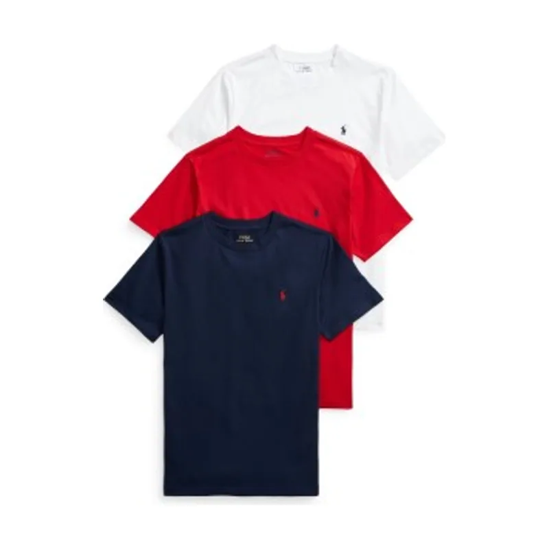 Polo Ralph Lauren Set 3 camisetas de punto de algodón 323884456001