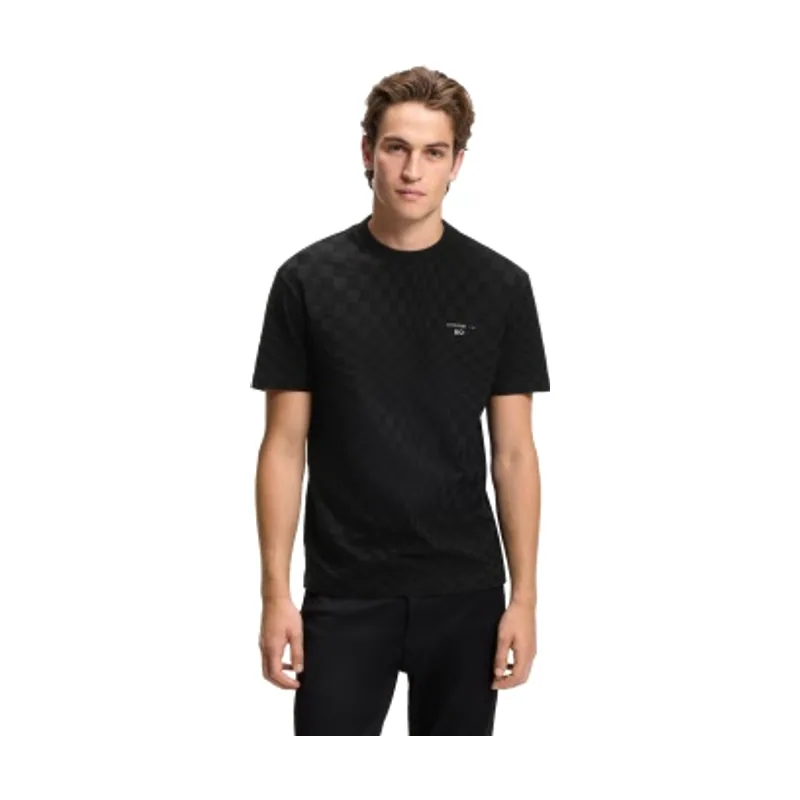 Boss Camiseta jacquard de cuadros 50570921