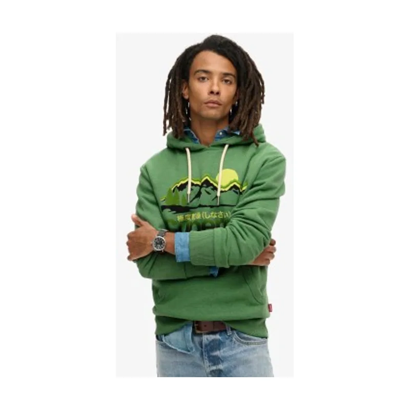 Superdry Sudadera con capucha con gráfico Great Outdoors M2013708A