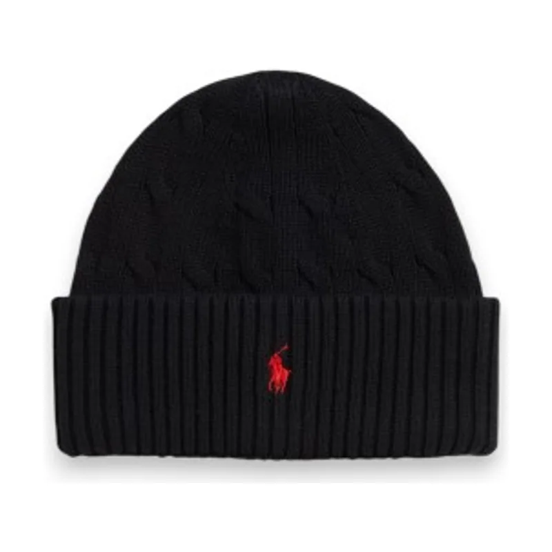 Polo Ralph Lauren Gorro de algodón en punto de ochos 323980663003
