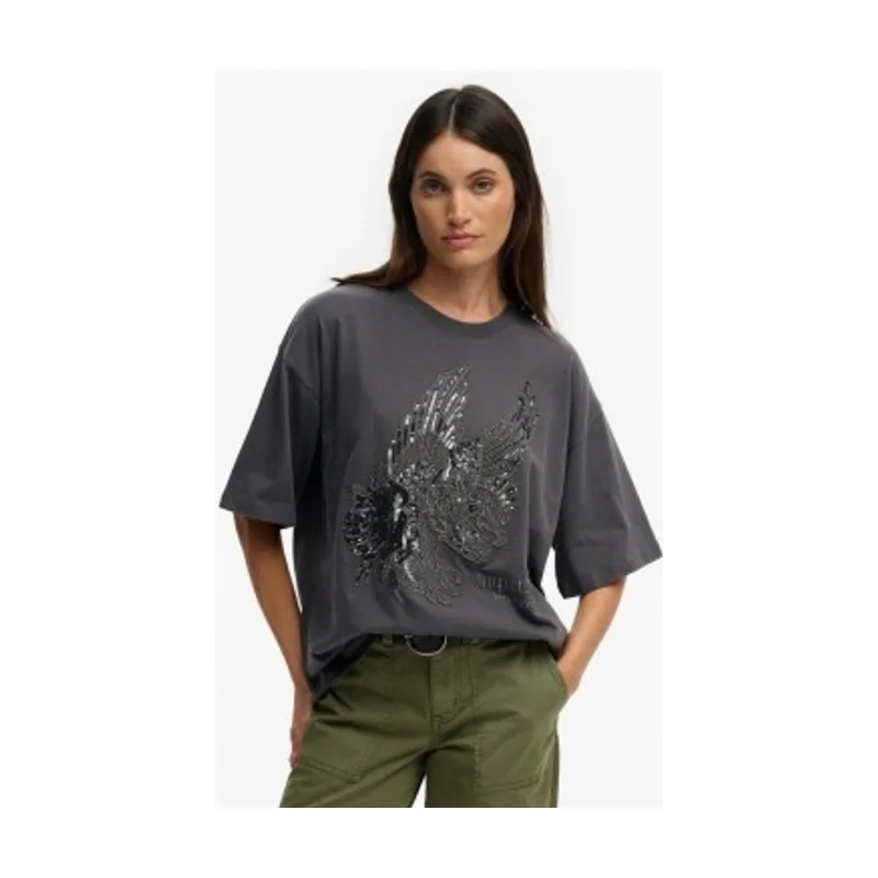 Superdry Camiseta Tattoo Embellish Oversized W1011764A
