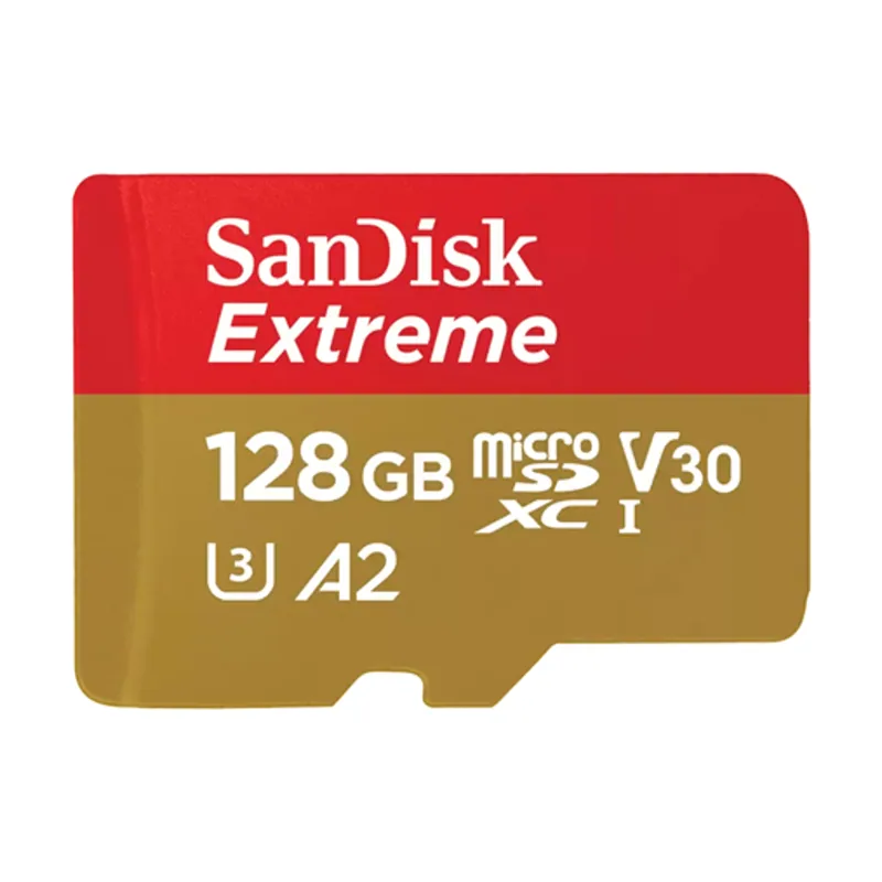 Extreme Microsdxc 128GB + SD Adapter + 1 YR Rescuepro Deluxe UP TO 190MB/S & 90MB/S READ/WRITE Speeds A2 C10 V30 UHS-I