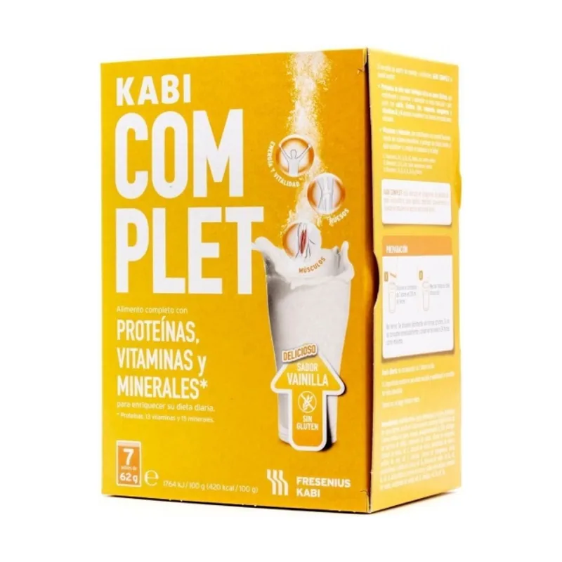 Kabi Complet Polvo Sabor Vainilla 7 Sobres 62 Gramos