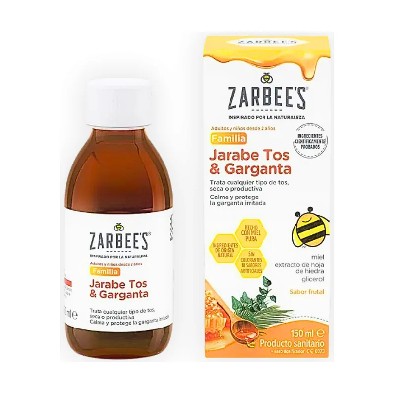 Johnson & Johnson Zarbee's Familia Jarabe Tos & Garganta 150 Ml
