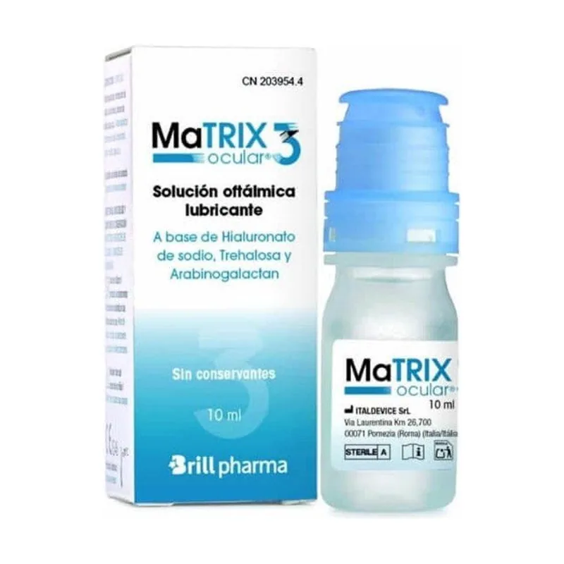 Brill Pharma Matrix Ocular 3 Solución Oftálmica Lubricante 10 Ml