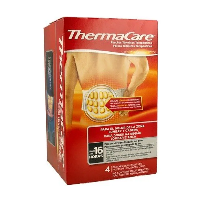 Thermacare Parche Térmico Zona Lumbar-cadera 4 Unidades - Angelini