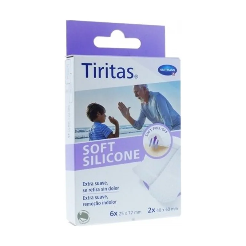 Tiritas Soft Silicone Apósito Adhesivo 6 U 25 X + 2 U 40 X - Hartmann