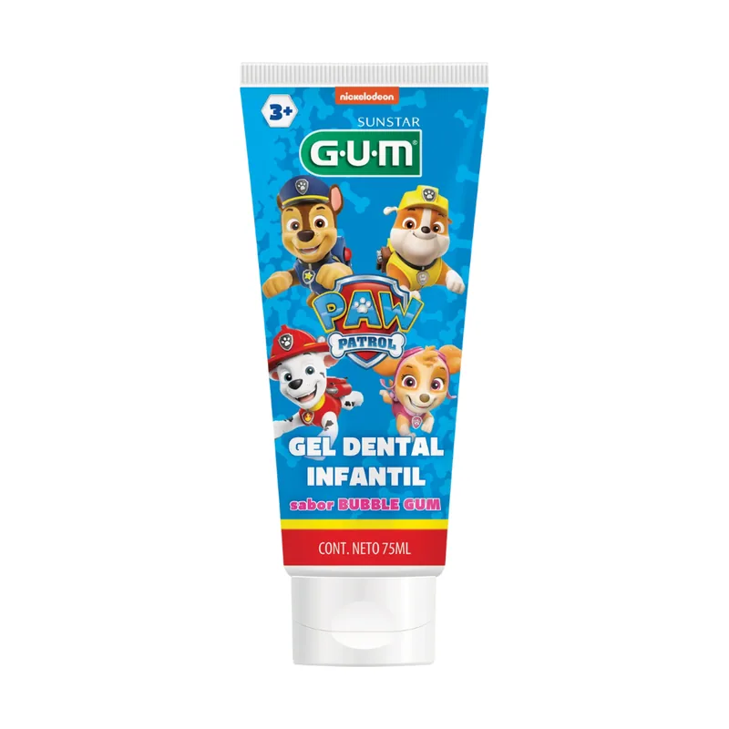 Gum Gel Dental Infantil Patrulla Canina Sabor Bubble Gum 75 Ml - Sunstar