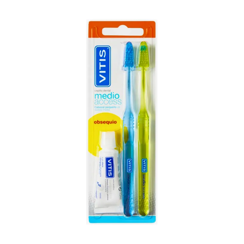 Dentaid Vitis Duplo Medio Access Cepillos