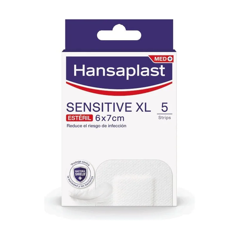 Hansaplast Sensitive Xl 6x7cm 5 Apósitos