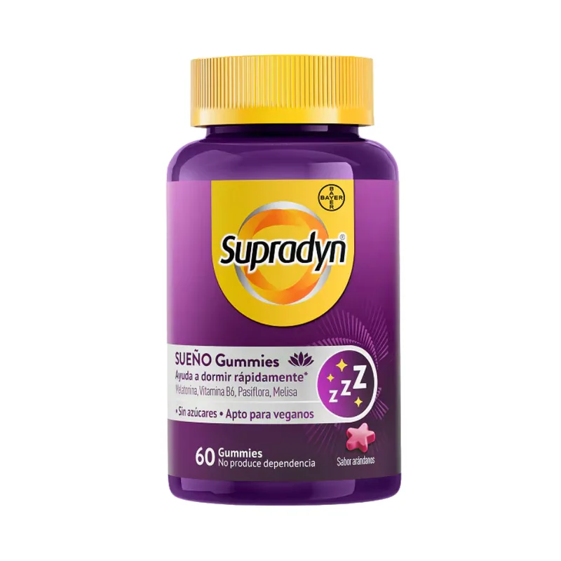 Supradyn Sueño Gummies Sabor Arándanos 60 Unidades - Bayer