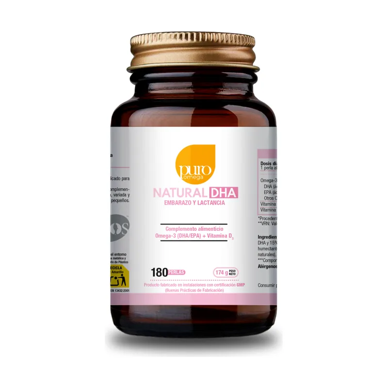 Puro Omega Puro Natural Dha Embarazo Y Lactancia 180 Perlas