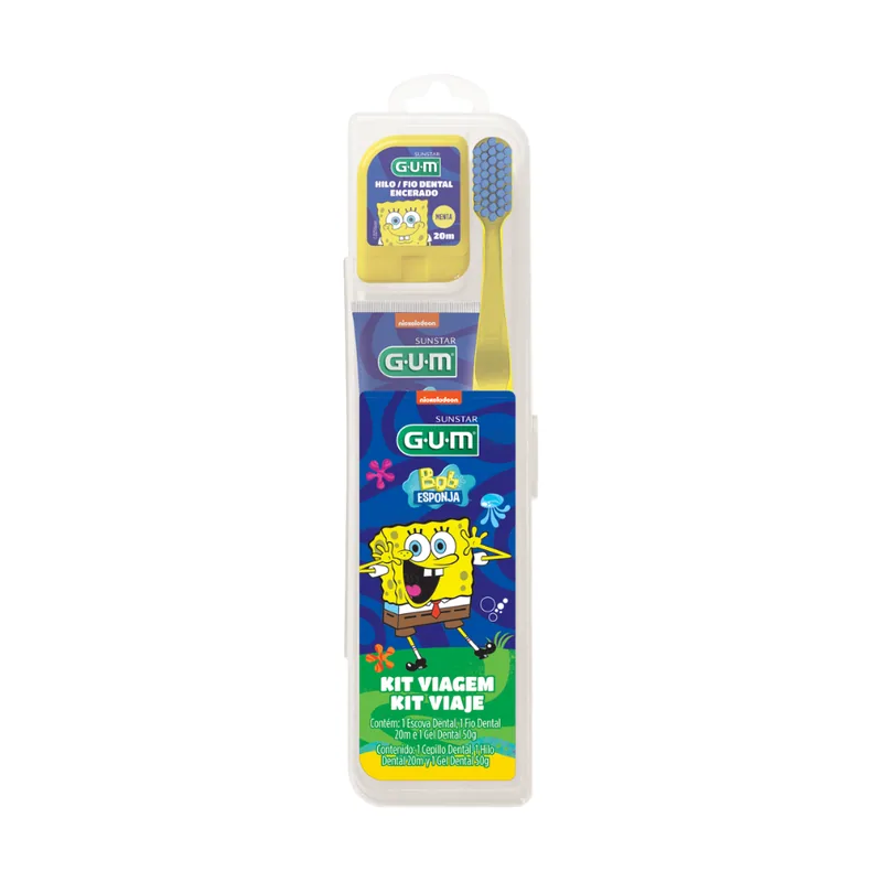 Gum Kit Viaje Infantil Bob Esponja
