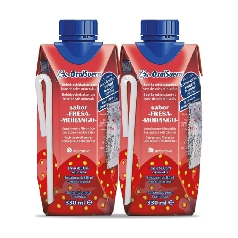 Casen Bi-oralsuero Duplo Sabor Fresa 2x330 Ml