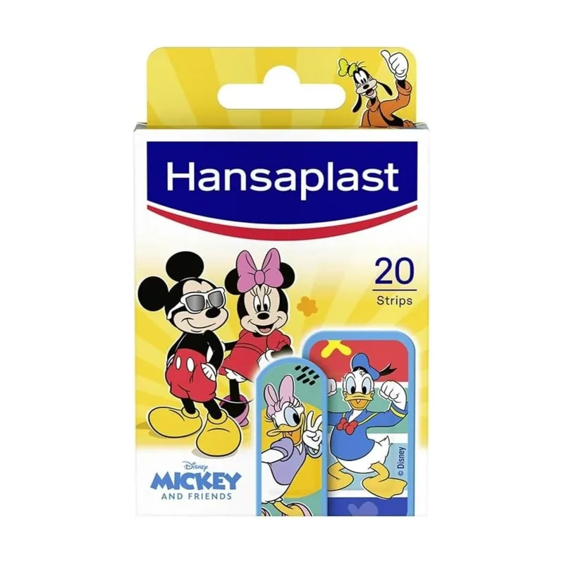 Hansaplast Disney Mickey & Friends 20 Apósitos Infantiles surtido 2 Tamaños - Biersdorf