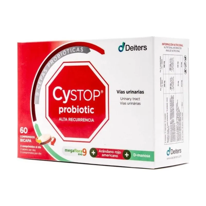 Cystop Probiotic Alta Recurrencia 60 Comprimidos - Deiters