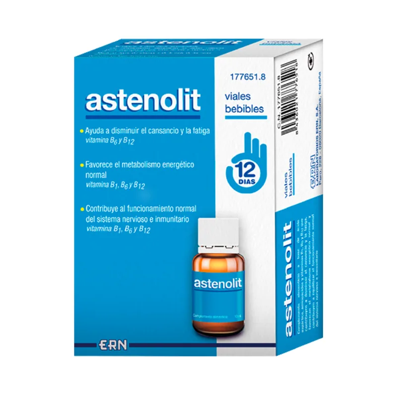 Astenolit 12 Viales Bebibles De 10 Ml - Ern