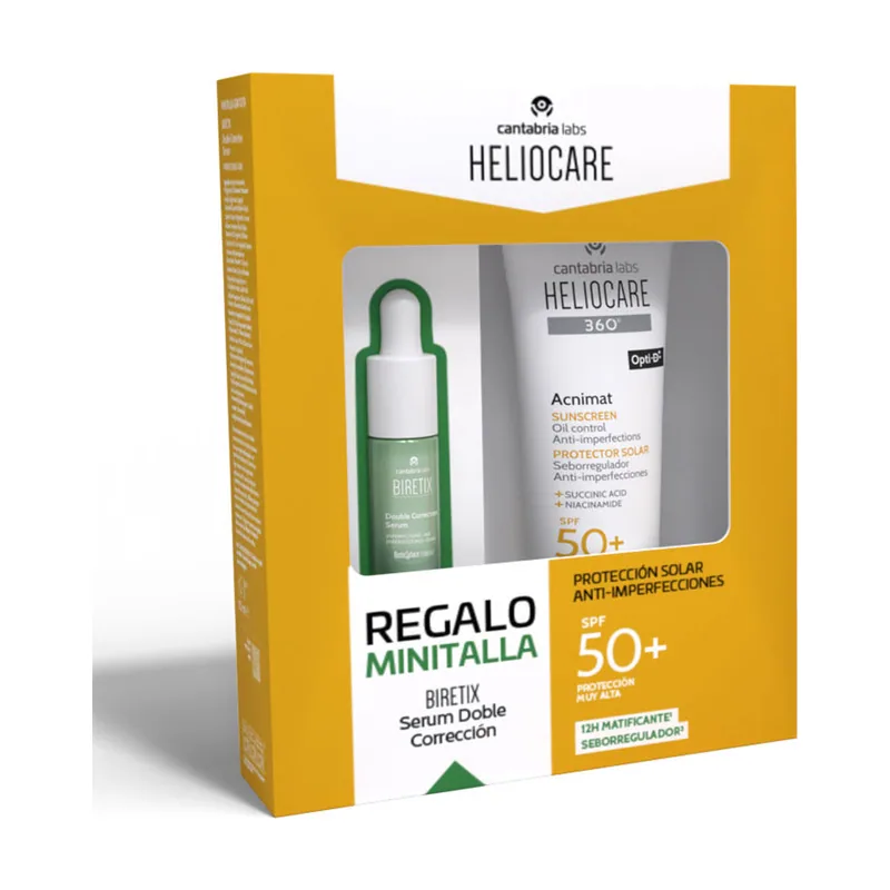 Cantabria Labs Heliocare 360° Acnimat Protector Solar SPF50+ Estuche 2 pz