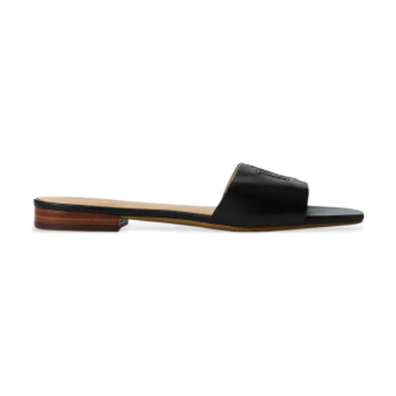 Lauren Ralph Lauren Sandalia tipo chancla Everley de piel 802959142001