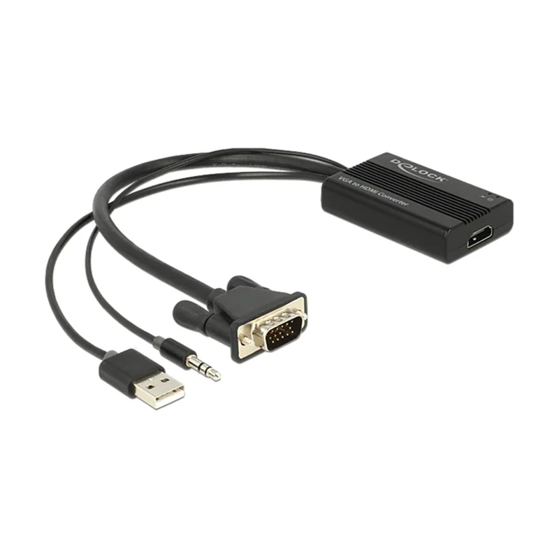 Adaptador VGA A HDMI CON AUDIO+USB 62597