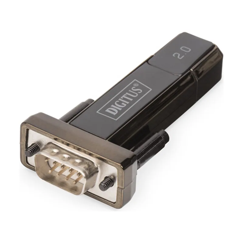USB 2.0 TO Serial Converter Dsub 9M INCL. USB A Cable 80CM