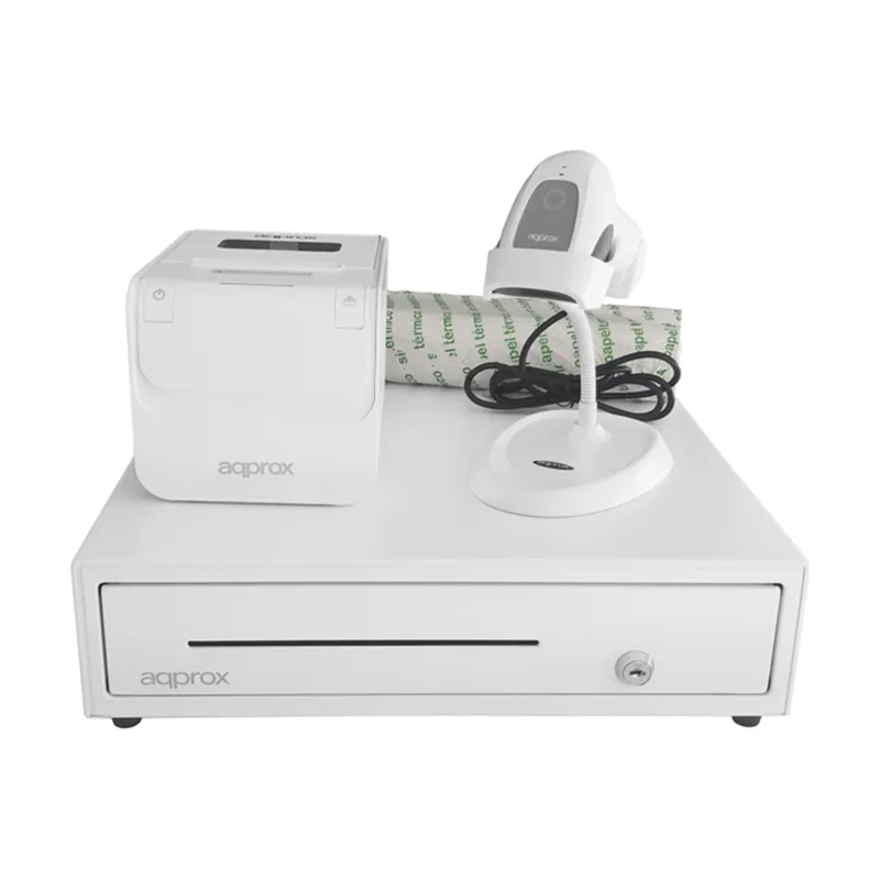 Approx KIT TPV Cajon APPCASH01 Blanco + Scan APPLS11ASWH + IMP. TERM. APPPOS80AMUS + Papel CYT8060B