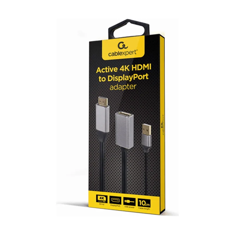 Gembird Adaptador Activo 4K HDMI Macho A Displayport Hembra