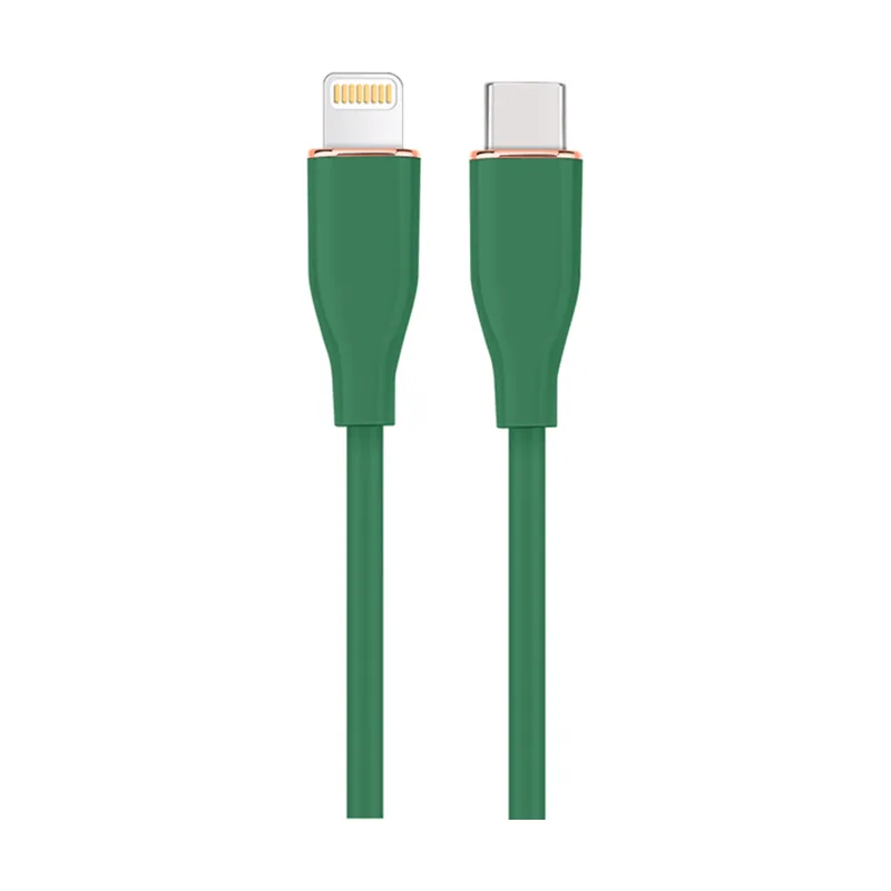 Cable DE Carga Y Datos USB TIPO-C A 8 Pines DE Silicona Premium