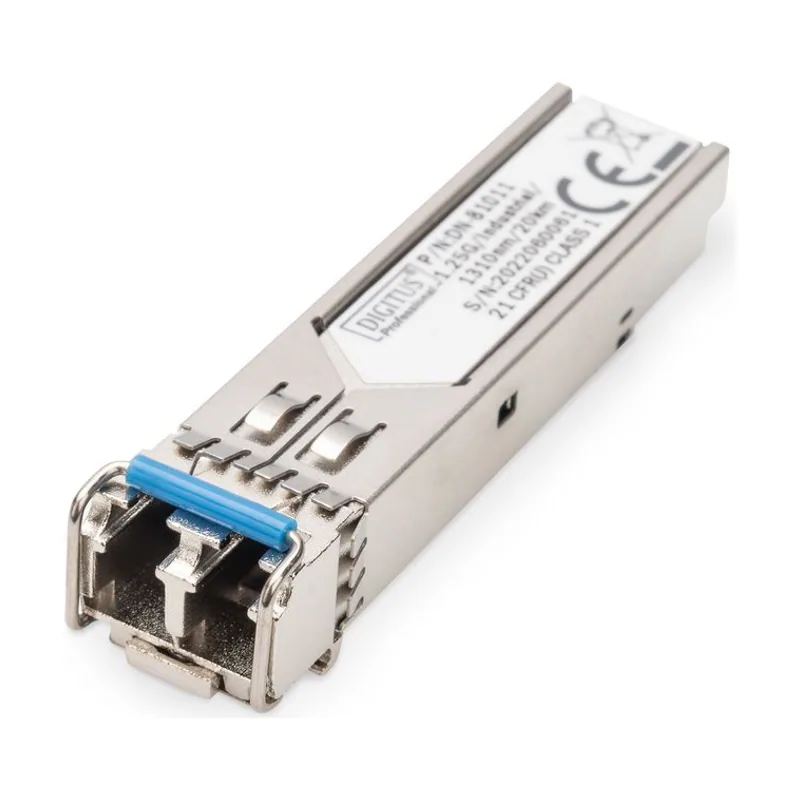 Digitus 1.25 Gbps SFP Module Up to 20km Singlemode LC Duplex Connector Industrial Ver. 1000Base-LX 1310nm