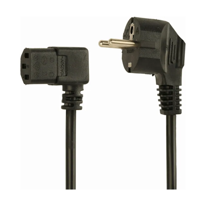 Cable Alimentacion Schuko A C13 90 Grados