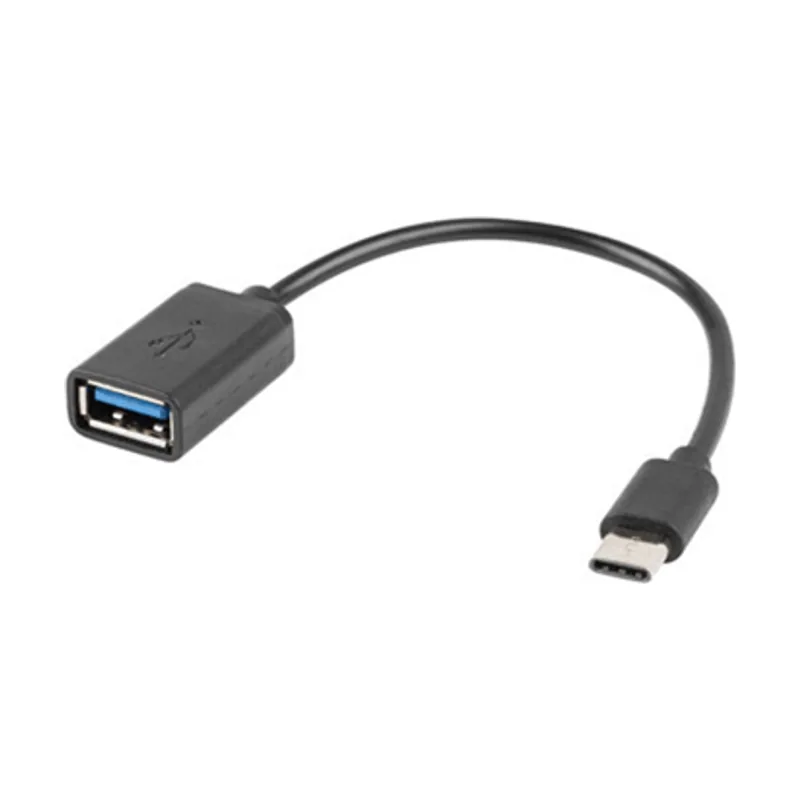 Lanberg Adaptador OTG USB-C M A USB-A 2.0 H 15 CM