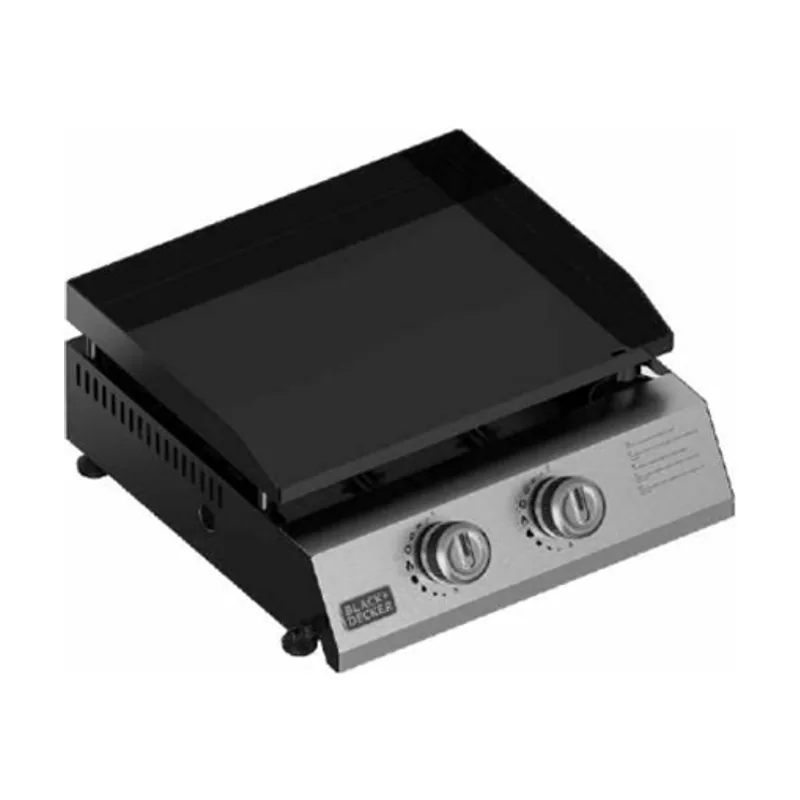 Black+Decker Parrilla de gas bxop4900e de 2 quemadores