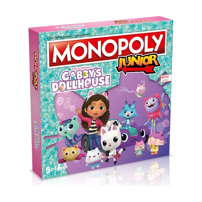 Winning Moves Gabby's Dollhouse Monopoly Junior Board Game