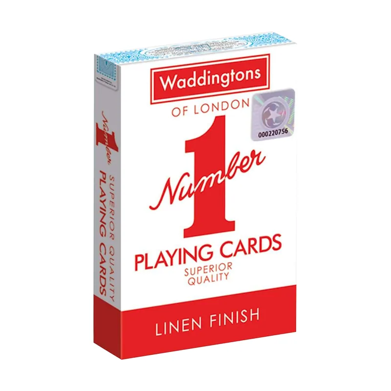 Winning Moves classic red and blue packs waddingtons number 1 playing cards