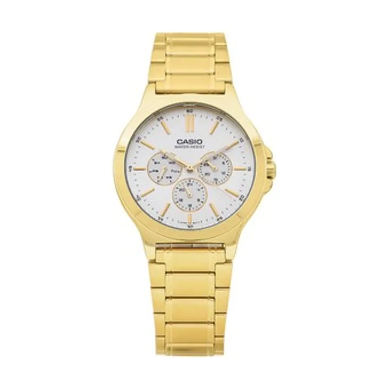 Casio Reloj Hombre Analogico Cuarzo con Correa de Acero Inoxidable MTP-V300G-9AUDF