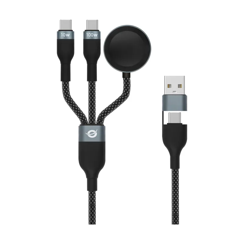 Conceptronic ETTA08B15 cable USB 2.0 1,5 m USB A 2 x USB C