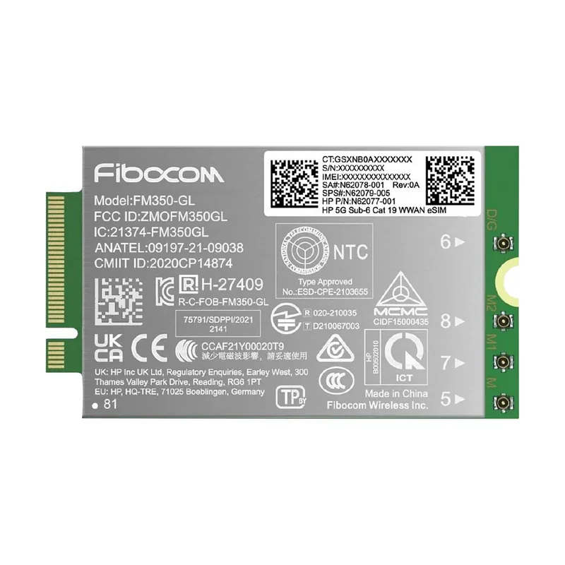 HP 5G Sub-6 Cat 19 WWAN