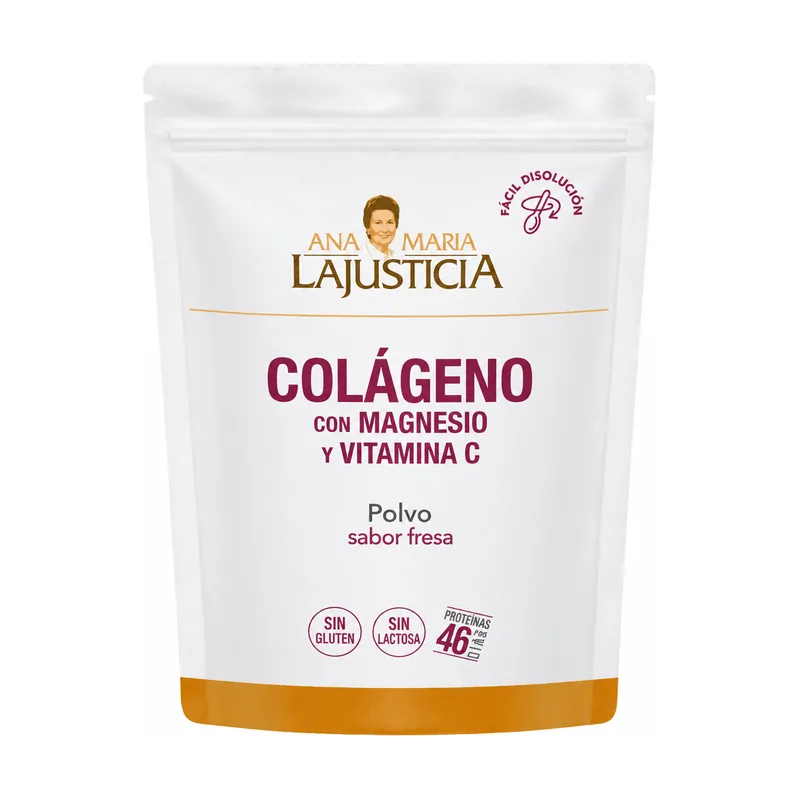 ANA Maria Lajusticia COLÁGENO CON MAGNESIO + VITAMINA C en polvo #fresa
