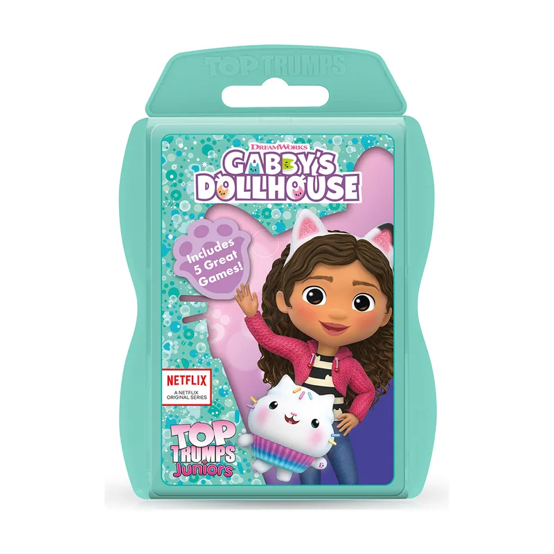 Winning Moves gabby's dollhouse top trumps junior card game english
