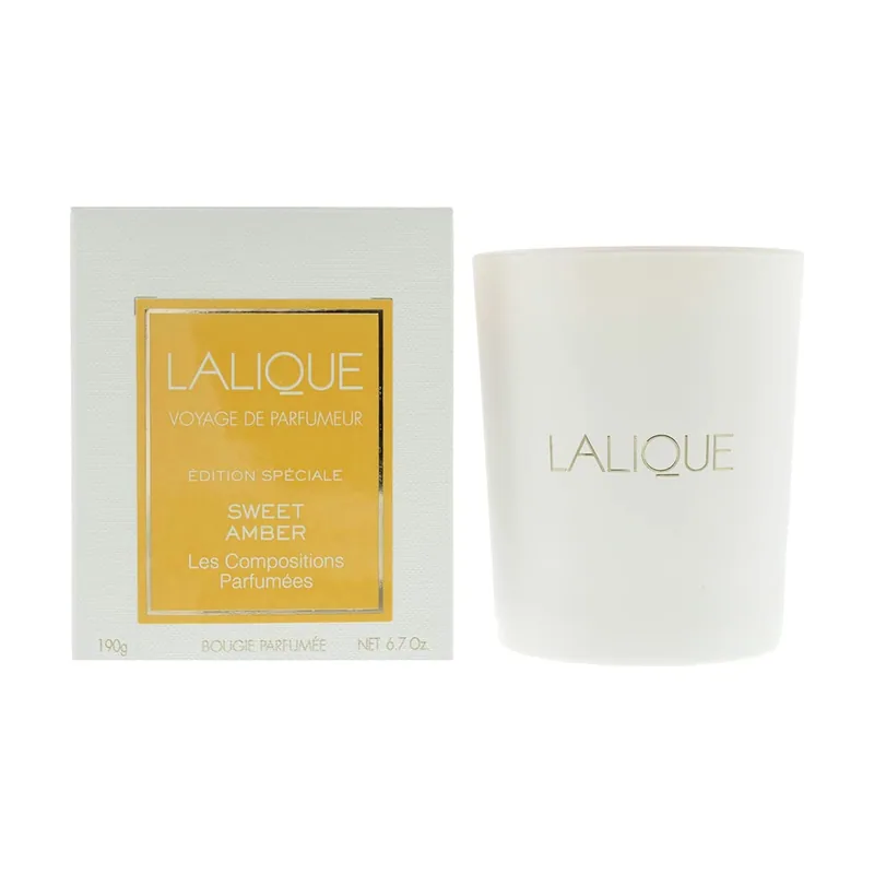 Lalique les compositions parfumées sweet amber candle 190g